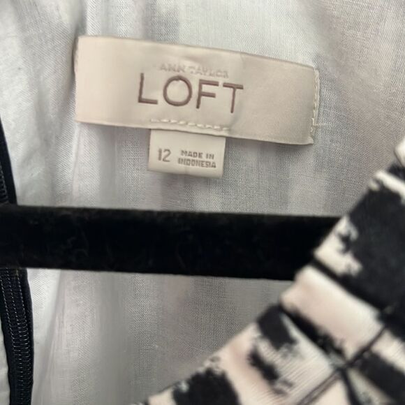 White Animal Print Day A-Line Dress - Picture 3 of 5